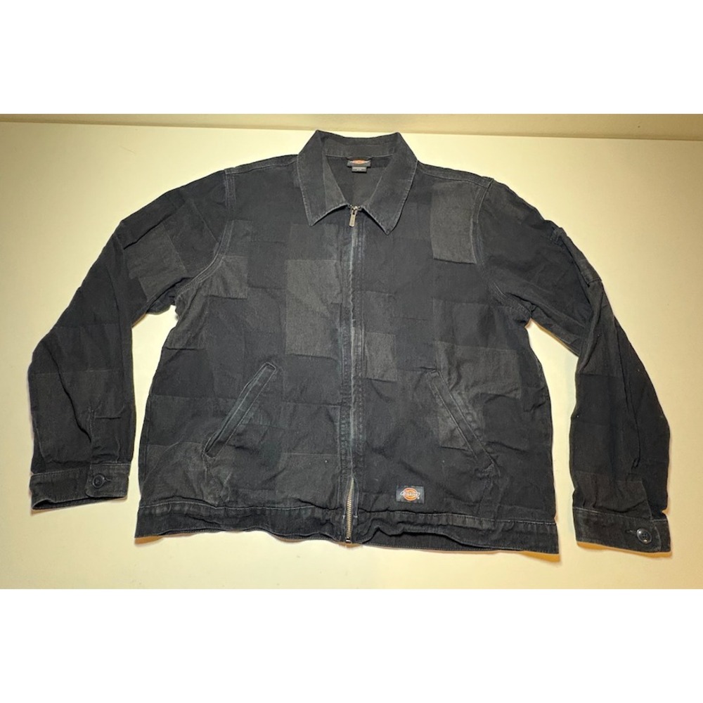 Dickies Jaquard Eisenhower Jacket Rinsed Black | Men's   XL